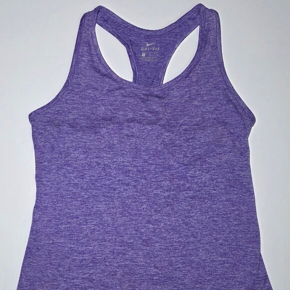 Nike Dri Fit Womens Purple Athletic Exercise Tank Top Size = Medium - Picture 1 of 10